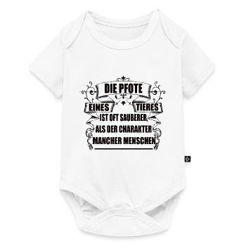 Tier Tiere Die Pfote Eines Tieres s - Baby Premium Kurzarmbody - Weiß - Vorne