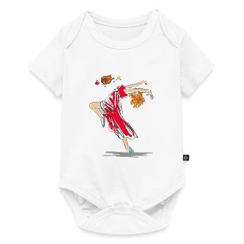Dance For Food - Baby Premium short-sleeve bodysuit - white - Front