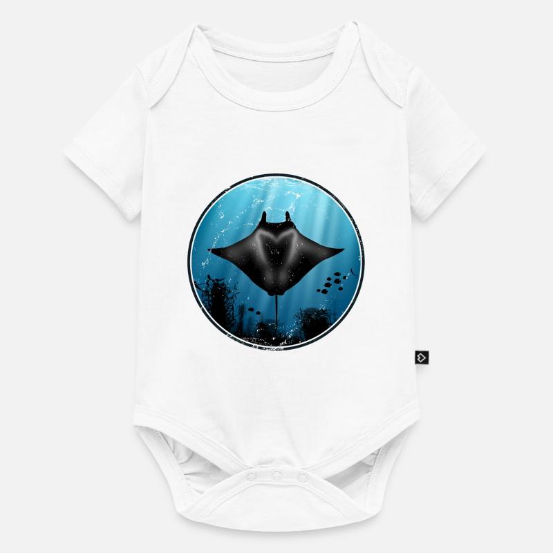 Mantarochen - Baby Premium Kurzarmbody - Weiß