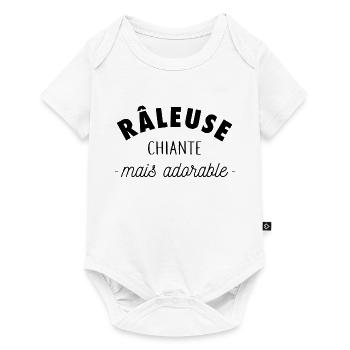 Râleuse chiante mais adorable - Body à manches courtes Premium Bébé - blanc - Devant