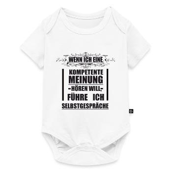 Lustig Witzig lustiger Spruch Sprüche - Baby Premium Kurzarmbody - Weiß - Vorne