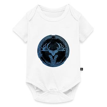 Megaloceros Deer Celtic - Baby Premium short-sleeve bodysuit - white - Front