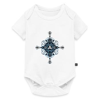 Celtic cross triskele - Baby Premium short-sleeve bodysuit - white - Front