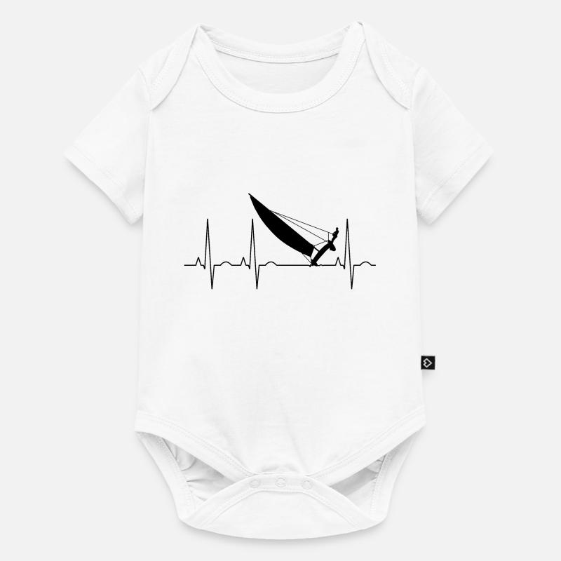 Katamaran - Puls / Frequenz - Baby Premium Kurzarmbody - Weiß