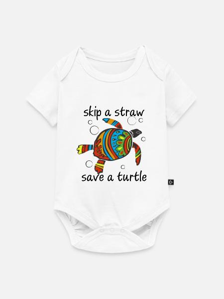 Skip a Straw - Baby Premium Kurzarmbody - Weiß
