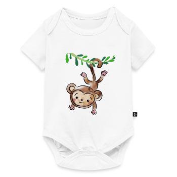 Adam monkey - Baby Premium short-sleeve bodysuit - white - Front