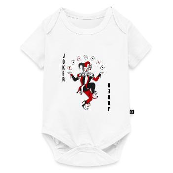 Joker Joggling Card - Body à manches courtes Premium Bébé - blanc - Devant