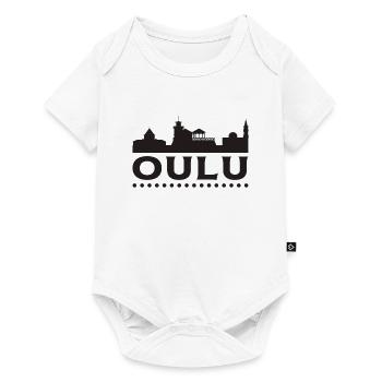 Oulu Finlande Ville vacances cadeau sort Cool - Body à manches courtes Premium Bébé - blanc - Devant