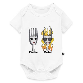 Metal - Baby Premium short-sleeve bodysuit - white - Front