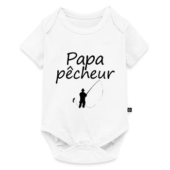 Stolzer Vater Sünder Angeln T-Shirt Geschenke - Baby Premium Kurzarmbody - Weiß - Vorne