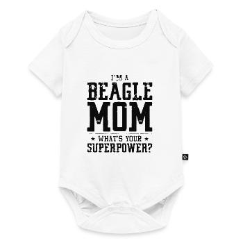 maman beagle - Body à manches courtes Premium Bébé - blanc - Devant
