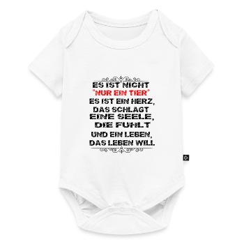 Tiere Tier Es ist nicht Nur ein Tier - Baby Premium Kurzarmbody - Weiß - Vorne