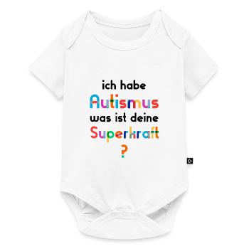Autismus Autist - Baby Premium Kurzarmbody - Weiß - Vorne
