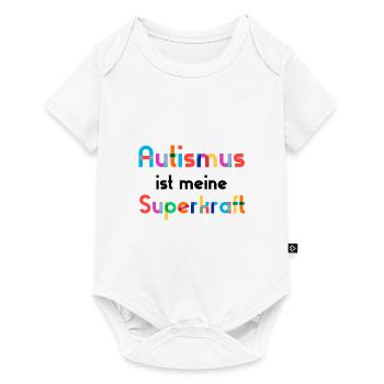Autismus - Baby Premium Kurzarmbody - Weiß - Vorne
