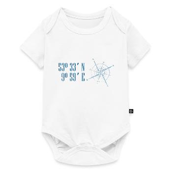 Hamburg gift coordinates - Baby Premium short-sleeve bodysuit - white - Front