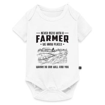 Landwirt Landwirtschaft Bauer Traktor Geschenkidee - Baby Premium Kurzarmbody - Weiß - Vorne