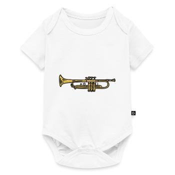 Trompette - Body à manches courtes Premium Bébé - blanc - Devant