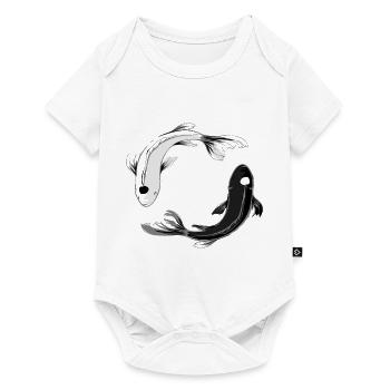 Ying Yang Balance Chi Asian Kung Fu Spiritue - Baby Premium short-sleeve bodysuit - white - Front