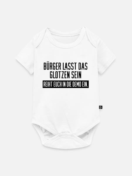 demo bürger - Baby Premium Kurzarmbody - Weiß