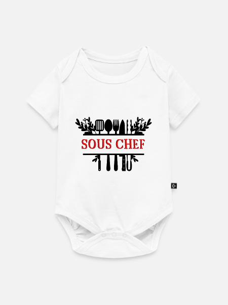 Sous Chef - Baby Premium Kurzarmbody - Weiß