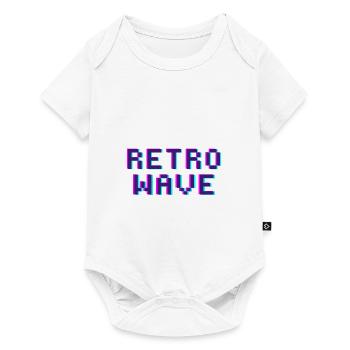Disco numérique Retro Wave Vintage Style Funky - Body à manches courtes Premium Bébé - blanc - Devant