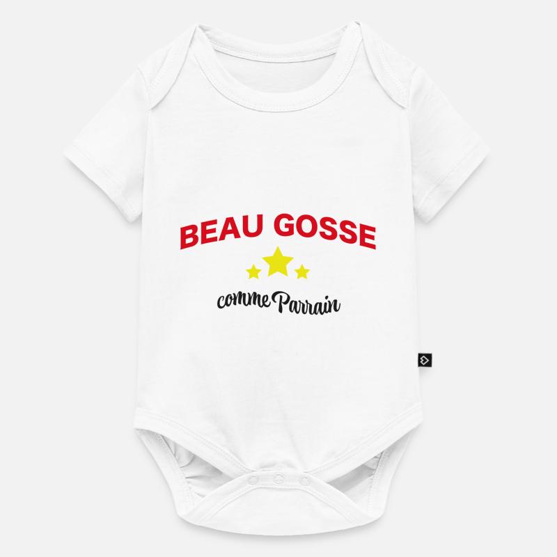 Beau gosse comme parrain - Body à manches courtes Premium Bébé - blanc