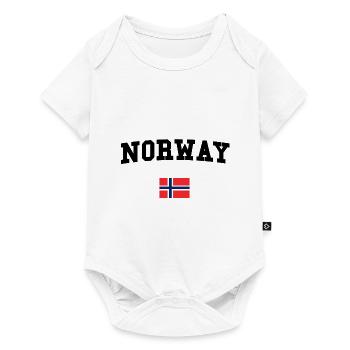 NORWAY - Baby Premium short-sleeve bodysuit - white - Front