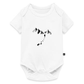 Alpinisme Randonnées Montagnes Nature Montagnes Alpes - Body à manches courtes Premium Bébé - blanc - Devant