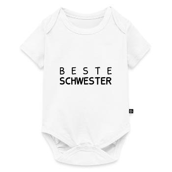 Beste Schwester - Baby Premium Kurzarmbody - Weiß - Vorne
