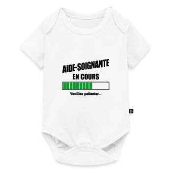 AIDE SOIGNANTE EN COURS - Body à manches courtes Premium Bébé - blanc - Devant