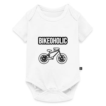 Fahrrad Design, Rad und Sport. Bike Love - Baby Premium Kurzarmbody - Weiß - Vorne