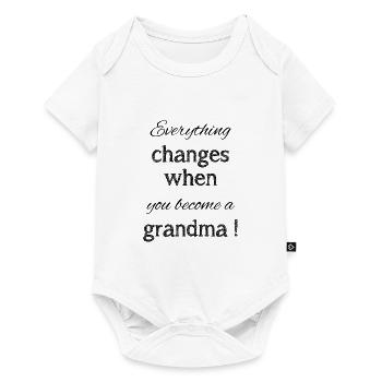 Become a grandma | Grandma | grandmother | Granny - Baby Premium short-sleeve bodysuit - white - Front