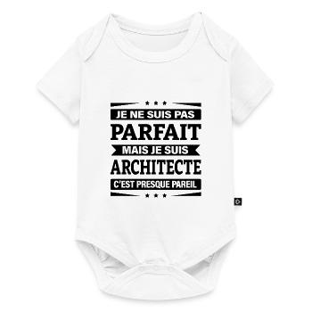 ARCHITECTE - Body à manches courtes Premium Bébé - blanc - Devant