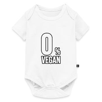 0% Vegan - Baby Premium short-sleeve bodysuit - white - Front