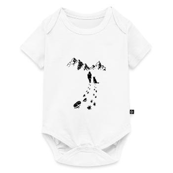 Husky Mountains Siberian Dog Dogs Huskies - Baby Premium short-sleeve bodysuit - white - Front
