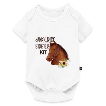 Funny Horse Bankruptcy Starter Kit Quote - Baby Premium short-sleeve bodysuit - white - Front