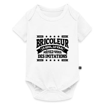LE VRAI BRICOLEUR - Body à manches courtes Premium Bébé - blanc - Devant