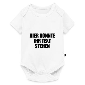 Hier könnte ihr Text Geschenk selber gestalten - Baby Premium Kurzarmbody - Weiß - Vorne