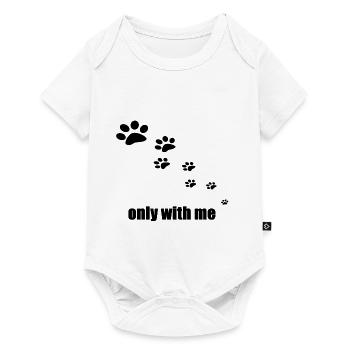 slady chien chien cadeau saigne - Body à manches courtes Premium Bébé - blanc - Devant