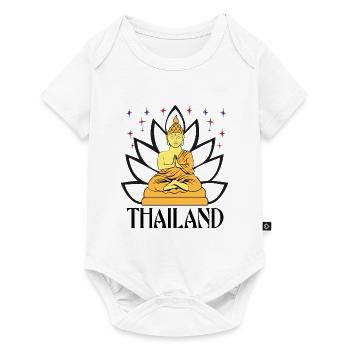 Thaïlande Buddha - Body à manches courtes Premium Bébé - blanc - Devant
