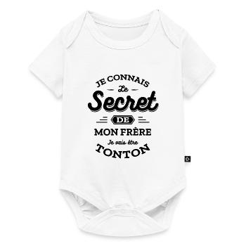FUTUR TONTON - JE VAIS ETRE TONTON - Body à manches courtes Premium Bébé - blanc - Devant