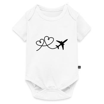 Avion - Body à manches courtes Premium Bébé - blanc - Devant