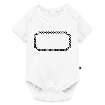 Symbole vélo personnalisable - Body à manches courtes Premium Bébé - blanc - Devant