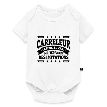 CARRELEUR LE SEUL LE VRAI - Body à manches courtes Premium Bébé - blanc - Devant