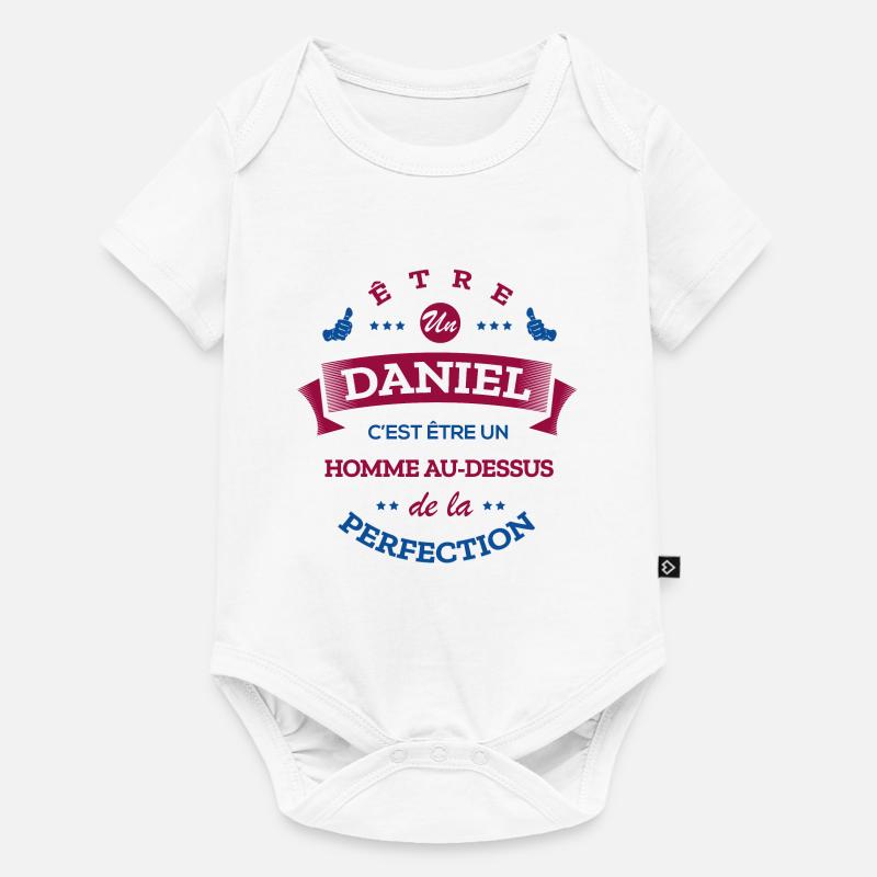DANIEL PARFAIT - NOM DANIEL - Body à manches courtes Premium Bébé - blanc