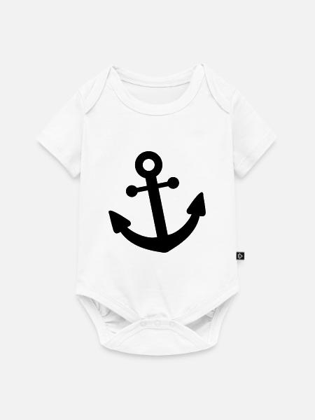 Anker Seemann Seefahrt - Baby Premium Kurzarmbody - Weiß
