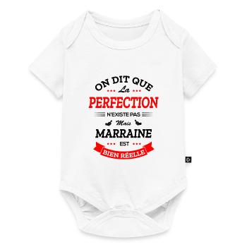MARRAINE PARFAITE - Body à manches courtes Premium Bébé - blanc - Devant