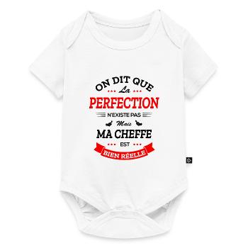 CHEFFE PARFAITE - Body à manches courtes Premium Bébé - blanc - Devant