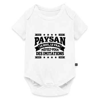PAYSAN LE SEUL LE VRAI - Body à manches courtes Premium Bébé - blanc - Devant