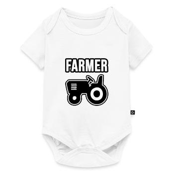Farmer, Bauer und Landwirt - Baby Premium Kurzarmbody - Weiß - Vorne